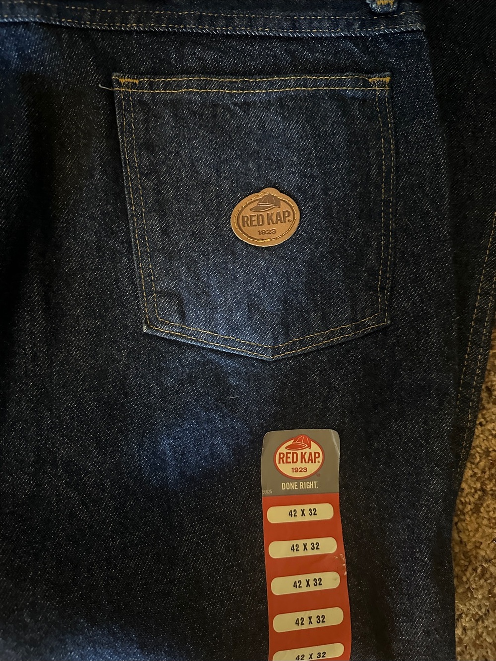 Men’s Red Kap Dark Blue Denim Jeans